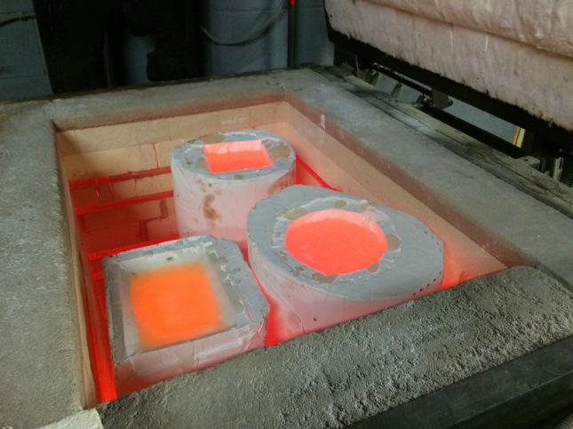 The kilns need to be vented to crash them down to annealing temperature as fast as possible, otherwise the glass can "scorch" and devitrify, causing it to have a more milky appearance. 